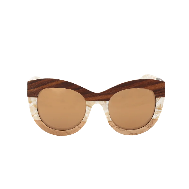 Foldable Glasses for Convenient Carry -Pearl Wood Sunglasses