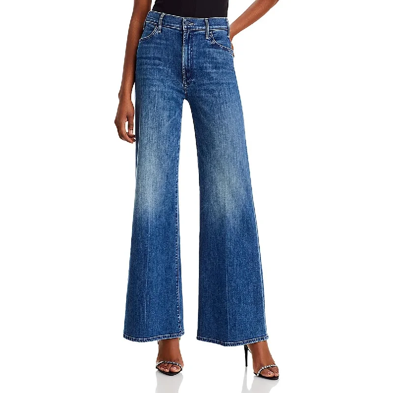 Fashion Jeans for Trendsetter -Womens High Rise Stretch Wide Leg Jeans