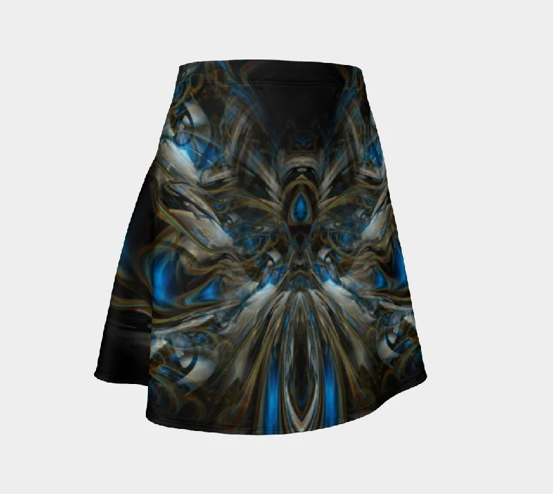 Elastic Dresses for Fit -ALIEN FLOWER #1 FLARE SKIRT