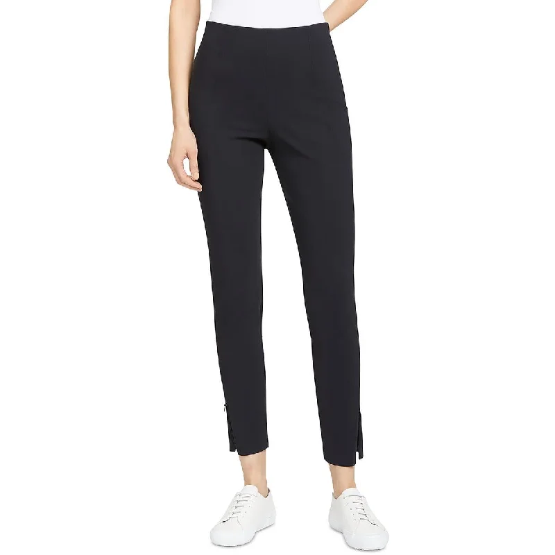 High-waisted tight trousers for women with slimming silhouette and smooth fit -Petites Womens Seamed Legging Leggings